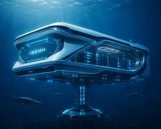 The Stalk Pod: a small ISEMH relay-pod on a single stalk, alone on a cold deep floor.